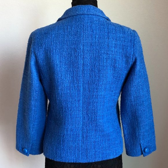 Kate Spade - Blue Tweed Blazer - Size 8 - EUC - Picture 2 of 10